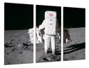 Tríptico astronauta en la luna