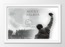 Cuadro enmarcado blanco Rocky Balboa, boxeo, deporte