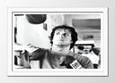 Cuadro enmarcado blanco Rocky Balboa, boxeo, deporte