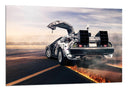 Cuadro regreso al futuro, cine, coche, tiempo