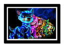 Cuadro enmarcado negro Infantil Patrulla Canina, Paw Patrol