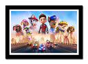 Cuadro enmarcado negro Infantil Patrulla Canina, Paw Patrol