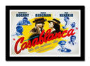 Cuadro enmarcado negro casa blanca, amor, romantico