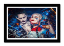 Cuadro enmarcado negro DC, el joker