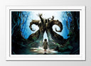 Cuadro enmarcado blanco el laberinto del fauno, guillermo del toro