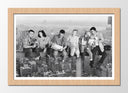 Cuadro enmarcado natural friends, amigos, estilo retro