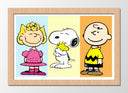 Cuadro enmarcado natural Infantil Snoopy
