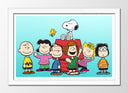 Cuadro enmarcado blanco Infantil Snoopy