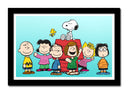 Cuadro enmarcado negro Infantil Snoopy