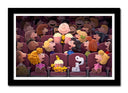 Cuadro enmarcado negro Infantil Snoopy