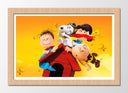 Cuadro enmarcado natural Infantil Snoopy