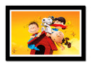 Cuadro enmarcado negro Infantil Snoopy