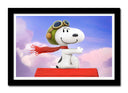 Cuadro enmarcado negro Infantil Snoopy