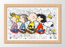 Cuadro enmarcado natural Infantil Snoopy