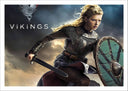 Lámina vikingos, guerra, medieval, ragnar