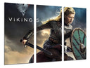 Tríptico vikingos, guerra, medieval, ragnar