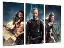 Tríptico vikingos, guerra, medieval, ragnar, ladgerda