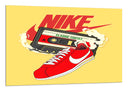 Cuadro zapatilla nike clasic cortez, las tiburon, vintage, retro