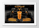 Cuadro enmarcado blanco Formula 1 2024, McLaren MCL38, Lando Norris