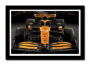 Cuadro enmarcado negro Formula 1 2024, McLaren MCL38, Lando Norris
