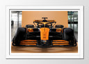 Cuadro enmarcado blanco Formula 1 2024, McLaren MCL38, Lando Norris