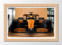 Cuadro enmarcado natural Formula 1 2024, McLaren MCL38, Lando Norris
