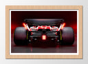 Cuadro enmarcado natural Formula 1 2024, Ferrari SF-24, Sainz, Leclerc
