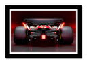 Cuadro enmarcado negro Formula 1 2024, Ferrari SF-24, Sainz, Leclerc