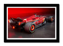 Cuadro enmarcado negro Formula 1 2024, Ferrari SF-24, Sainz, Leclerc