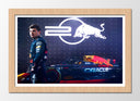 Cuadro enmarcado natural Formula 1 2024, Red Bull RB20, Max Verstappen