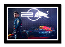 Cuadro enmarcado negro Formula 1 2024, Red Bull RB20, Max Verstappen