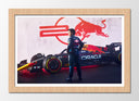 Cuadro enmarcado natural Formula 1 2024, Red Bull RB20, Checo Perez