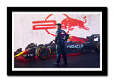 Cuadro enmarcado negro Formula 1 2024, Red Bull RB20, Checo Perez