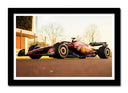 Cuadro enmarcado negro Formula 1 2024, Ferrari SF-24, Sainz, Leclerc