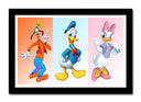 Cuadro enmarcado negro Infantil Disney el Pato Donald