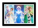 Cuadro enmarcado negro Infantil Disney Frozen, Elsa