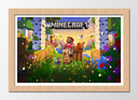 Cuadro enmarcado natural MineCraft