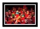 Cuadro enmarcado negro MineCraft