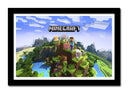 Cuadro enmarcado negro MineCraft