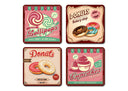 donuts cupcake lollipops retro