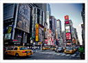 Lámina ciudad new york, taxi, manhattan