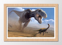 Cuadro enmarcado natural Infantil Dinosaurios T-Rex