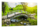 Cuadro Paisaje Puente Sobre Rio en el Bosque,naturaleza