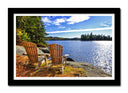 Cuadro enmarcado negro Paisaje Naturaleza Lago Ontario Canada