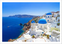 Lámina paisaje ciudad de santorini, Grecia