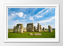 Cuadro enmarcado blanco Paisaje Stonehenge, Inglaterra