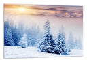Cuadro Bosque Nevado Atardecer, Nieve,naturaleza
