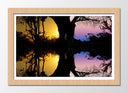 Cuadro enmarcado natural Puesta de Sol en el Bosque,naturaleza
