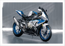 Lámina Moto BMW Azul