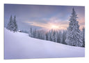 Cuadro Bosque Nevado Atardecer, Nieve,naturaleza